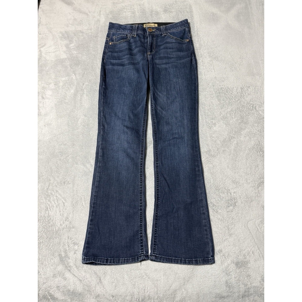 Democracy Jeans Womens 8 Blue Bootcut Stretch Medium Wash Mid Rise 29x30